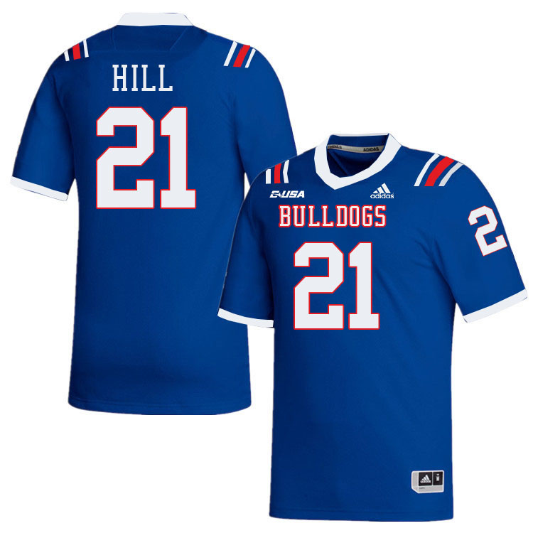 Zheric Hill Louisiana Tech Jersey,LA Tech Bulldogs Football Jerseys,Uniforms,Gears-Blue